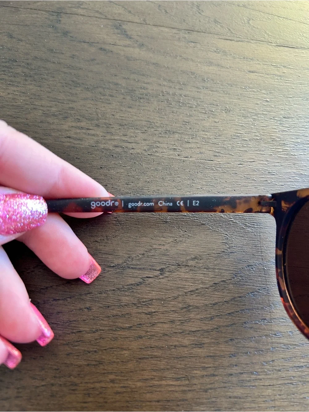 Goodr nine dollar pour over tortoise sunglasses